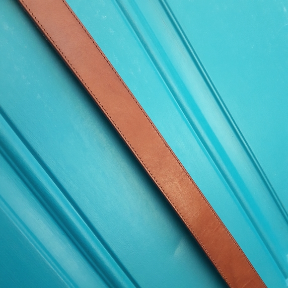 Genuine Leather Belt Boho Silver Metal Belt Buckle Ornate Studded Belts Fossil M - Picture 8 of 13